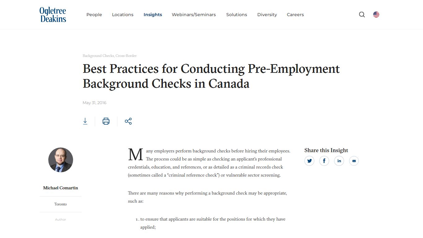 Best Practices for Conducting Pre-Employment Background Checks in Canada